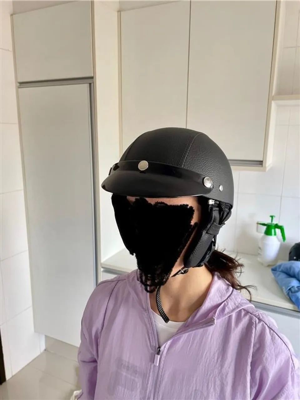 Capacete retrô clássico para scooter elétrica