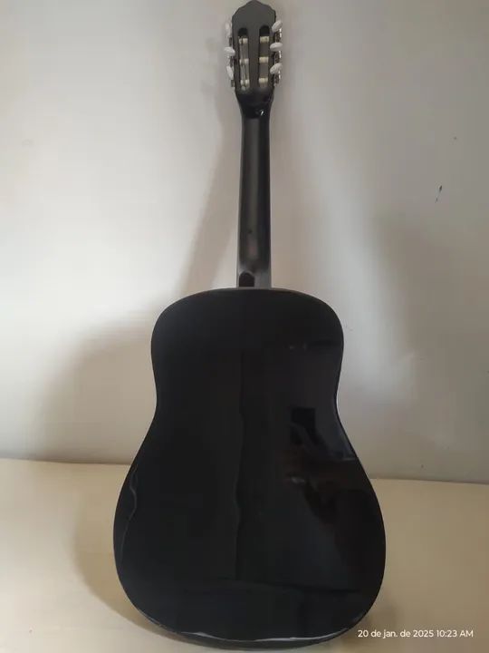 Violão Acústico Preto - Para canhoto - Foto 4