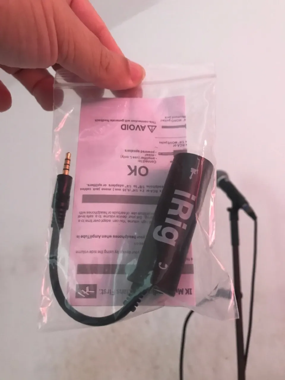 Interface de áudio - irig novo