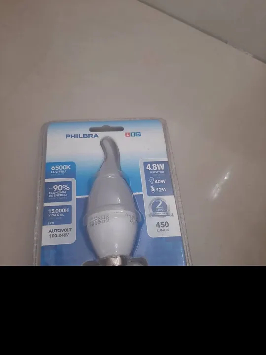 Lâmpada LED 4,8W 6500K PHILBRA - Luz Fria
