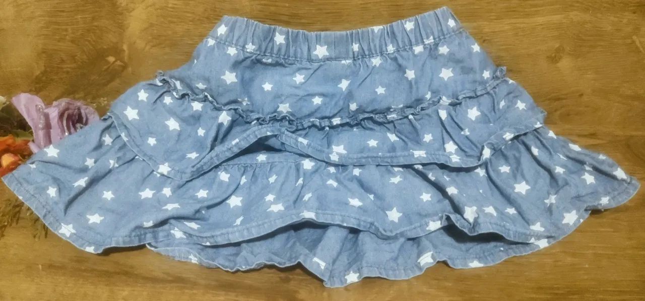 Saia Carter's Jeans Infantil com Estampa de Estrelas - Foto 3