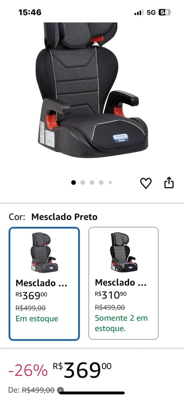 Cadeirinha Burigotto para automóveis. - Foto 2