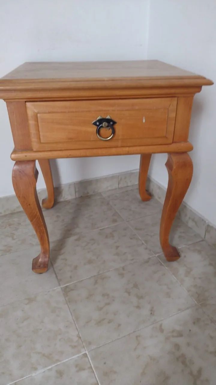 Jogo 07 Moveis de Quarto Luís XV estilo Chippendele, Madeira Maciça - Foto 2