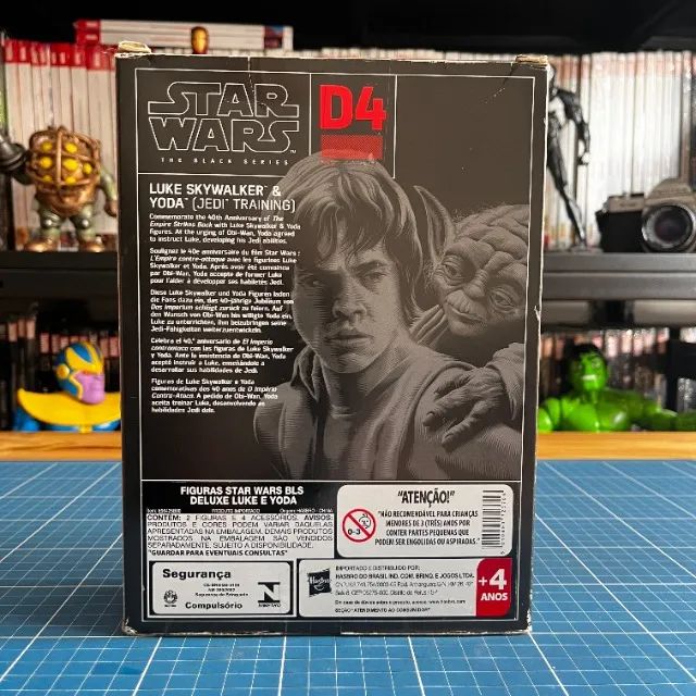 Boneco Luke Skywalker e Yoda Jedi Training Star Wars The Black Series Hasbro - Foto 2