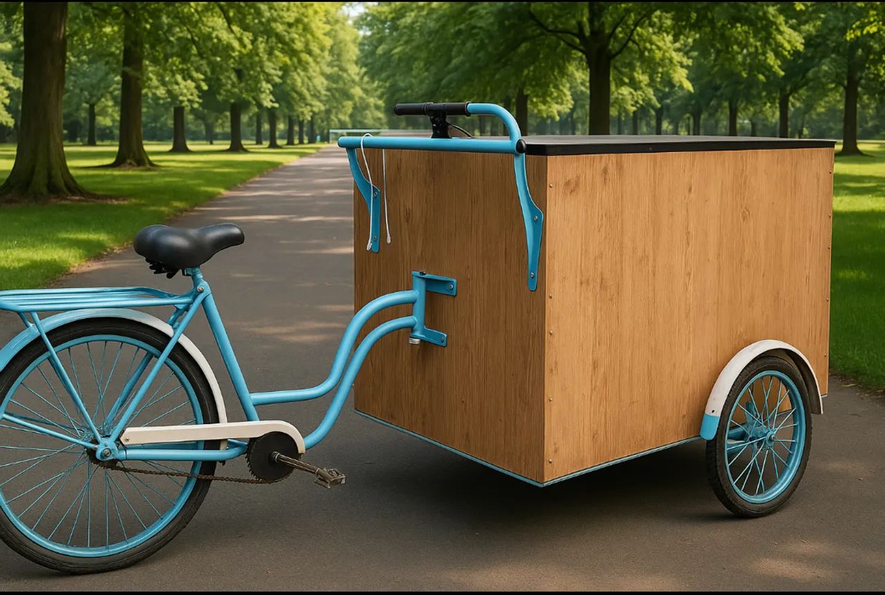 Food bike comércio Bicicleta carrinho vendas
