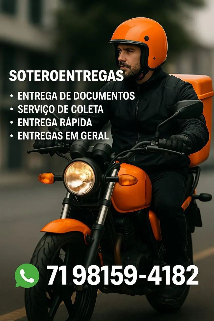 Motoboy para entregas rápidas em Salvador e região metropolitana 