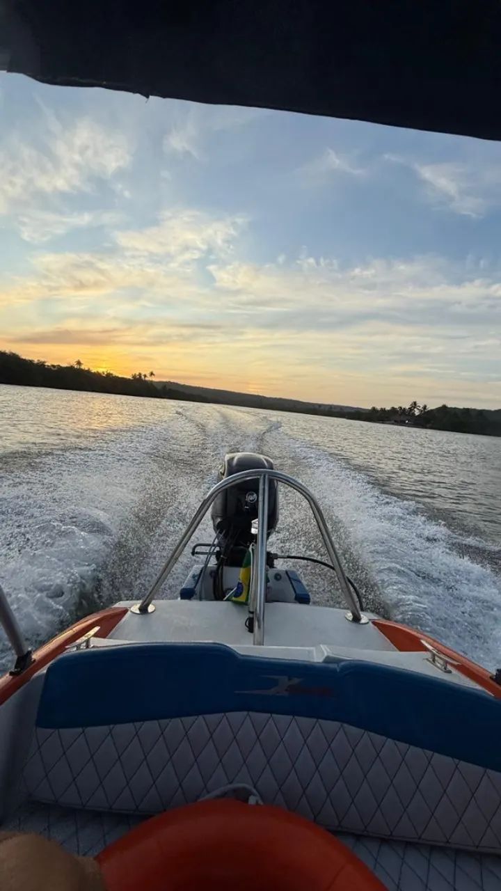 Lancha Xspeed motor mercury 40 HP 4 tempos - Foto 6