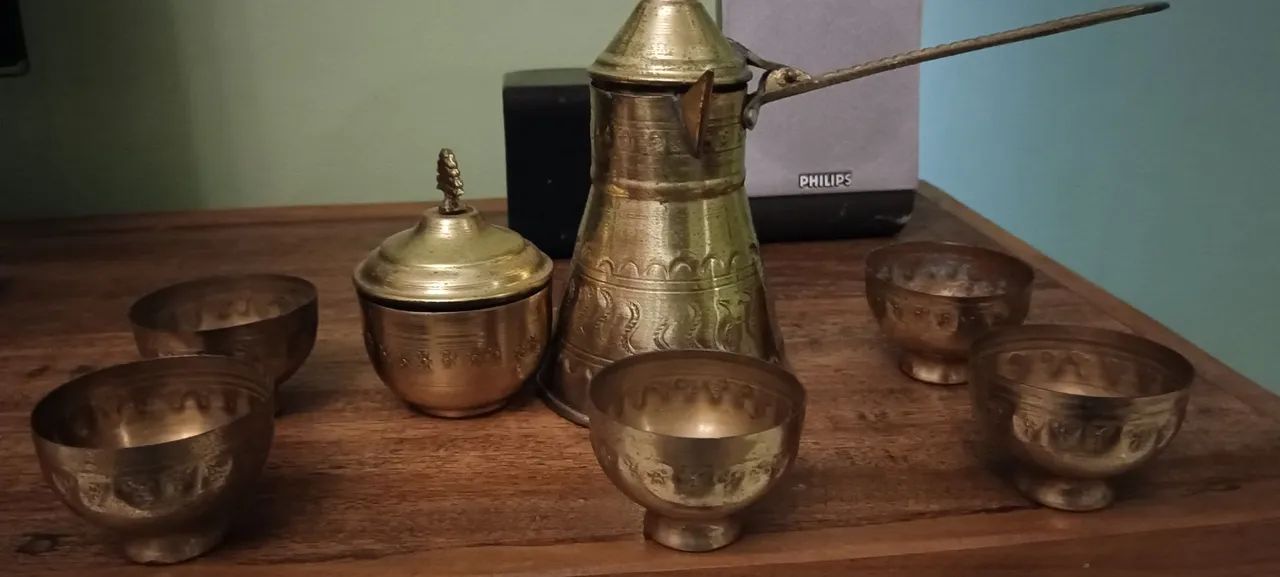 Conjunto Bule Árabe antigo 7 peças  - Foto 4