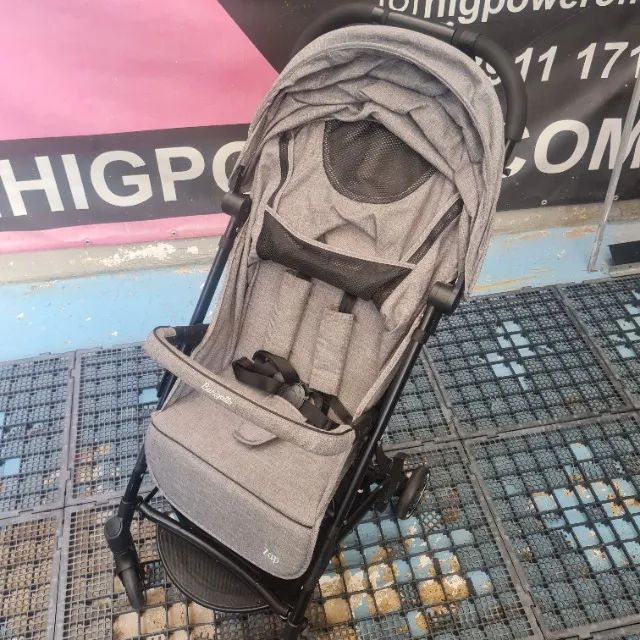 Carrinho De Bebê De Paseio Burigotto Zap Cinza  - Foto 3
