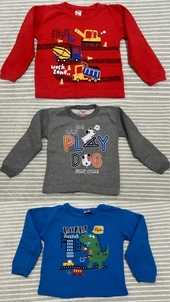 3 Blusas de frio Infantil - TAM 3