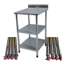 Bancada inox 50x60 três bandejas  - Foto 2