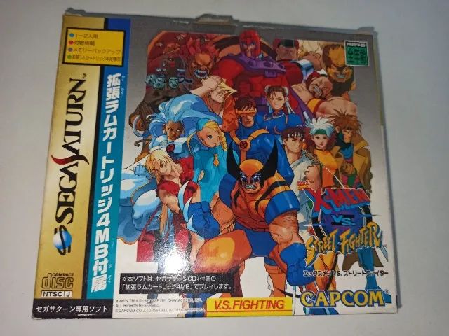 X-Men vs Street Fighter original para Saturn japonês - Jogos de