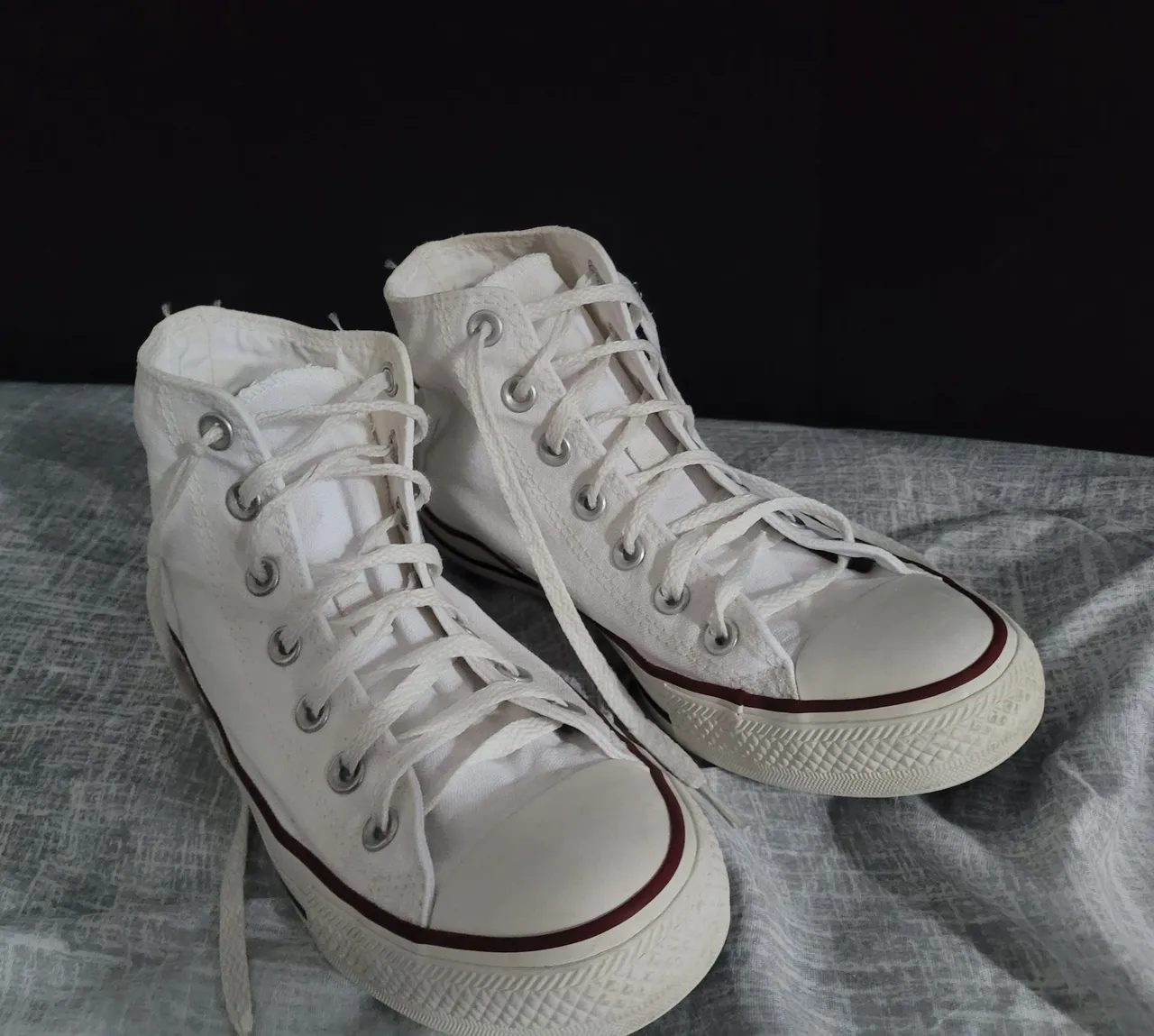 Tênis Converse All Star Branco Cano Alto original.