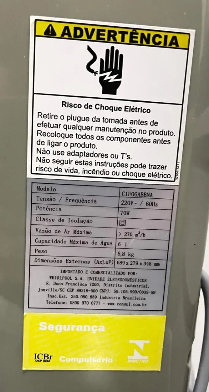 Ventilador / Climatizador Consul - 220V - Foto 6