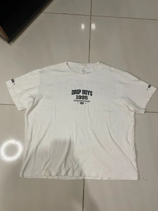 Camiseta Drip Boys Bege Oversized  - Foto 3