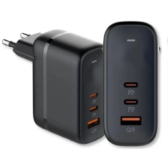 Carregador Super Turbo GaN 65w Usb-C - Compativel Notebook Pd PPS iPhone 15, 16 e Drones