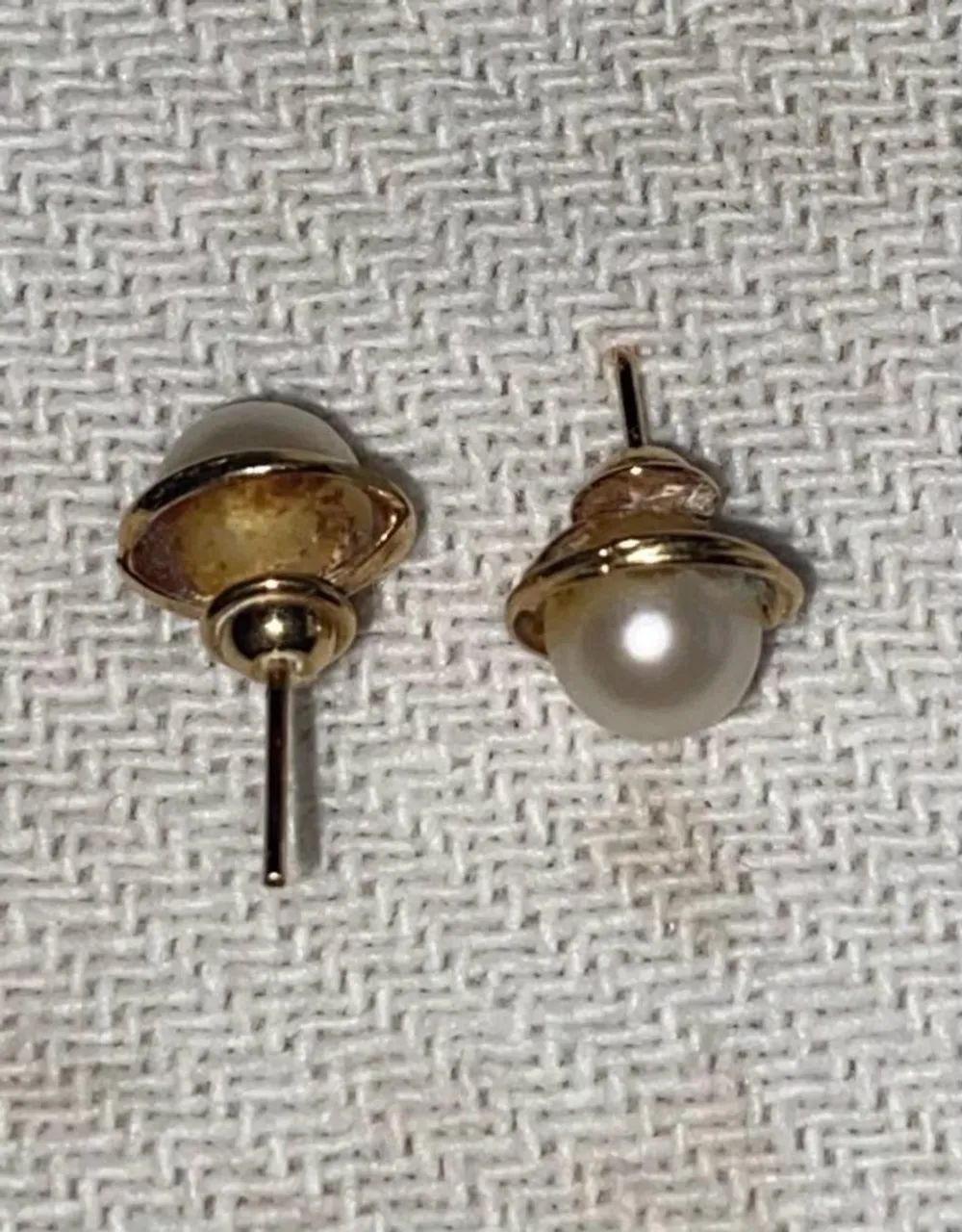 Brincos de Ouro 18k com Pérolas - Joia Clássica e Elegante - Foto 4