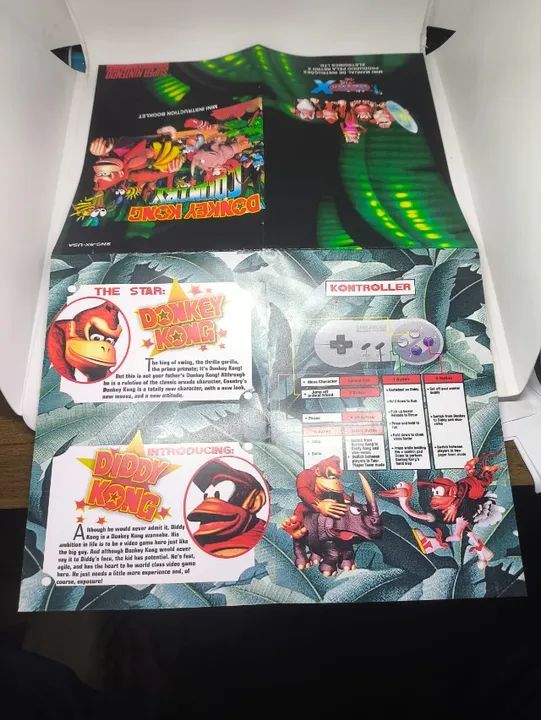 Caixa do Jogo Donkey Kong Country para Super Nintendo - Inclui Berço e Mini Manua - Foto 5