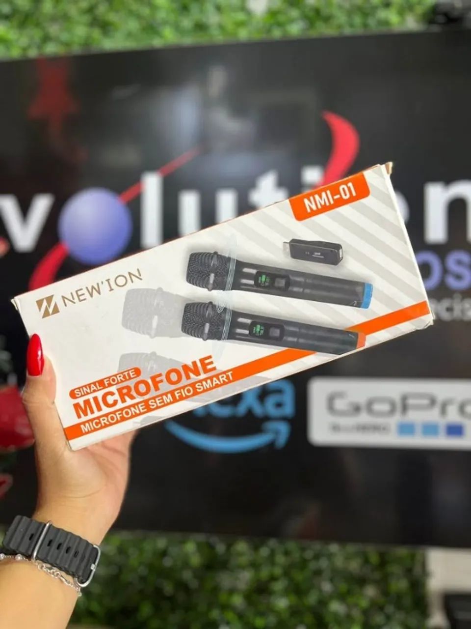 Microfone Duplo Sem Fio NEW'ION NMI-01