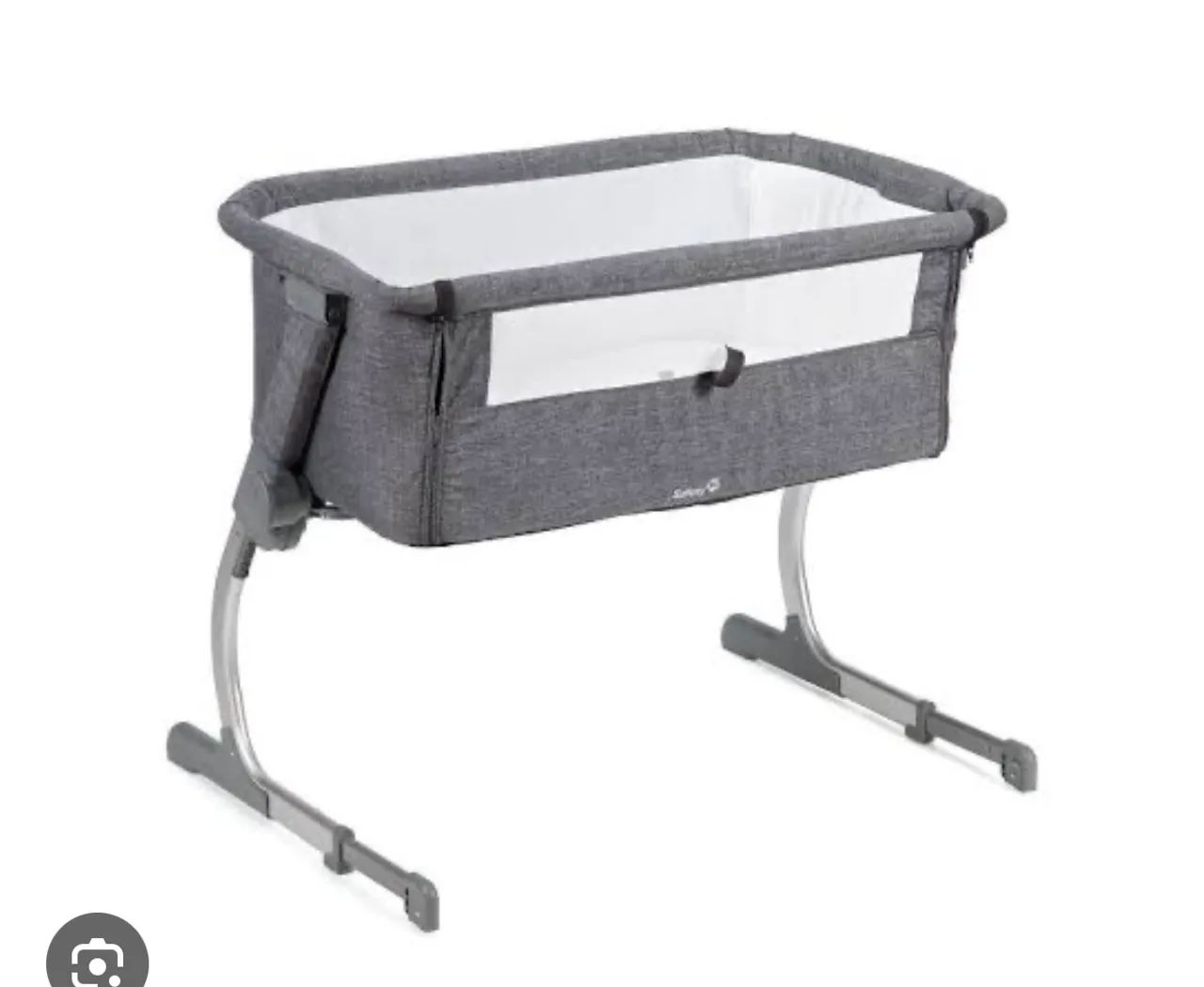 Mini berço Safety 1st, Berço Side By Side, Grey - Foto 2