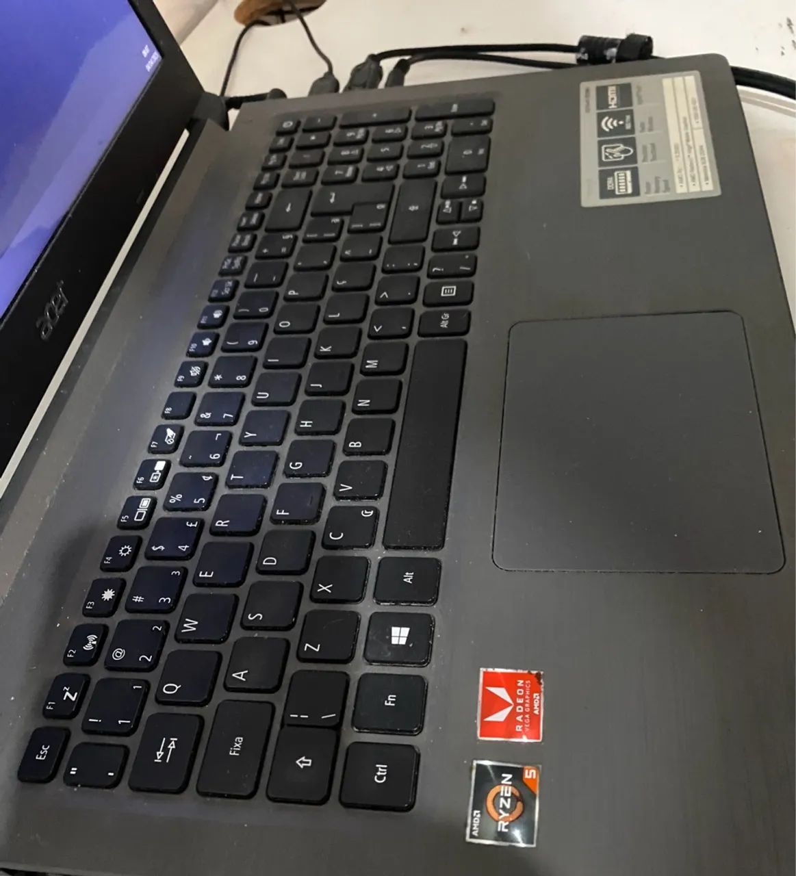 Acer ryzen5 16gb - perfeito estado