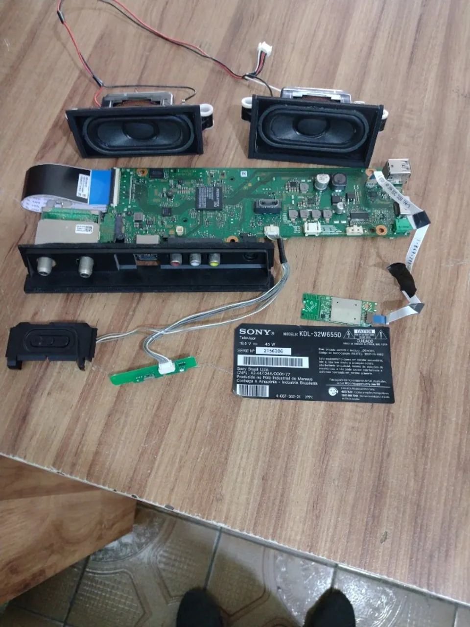 Placa de Sinal TV Sony KDL32W655D