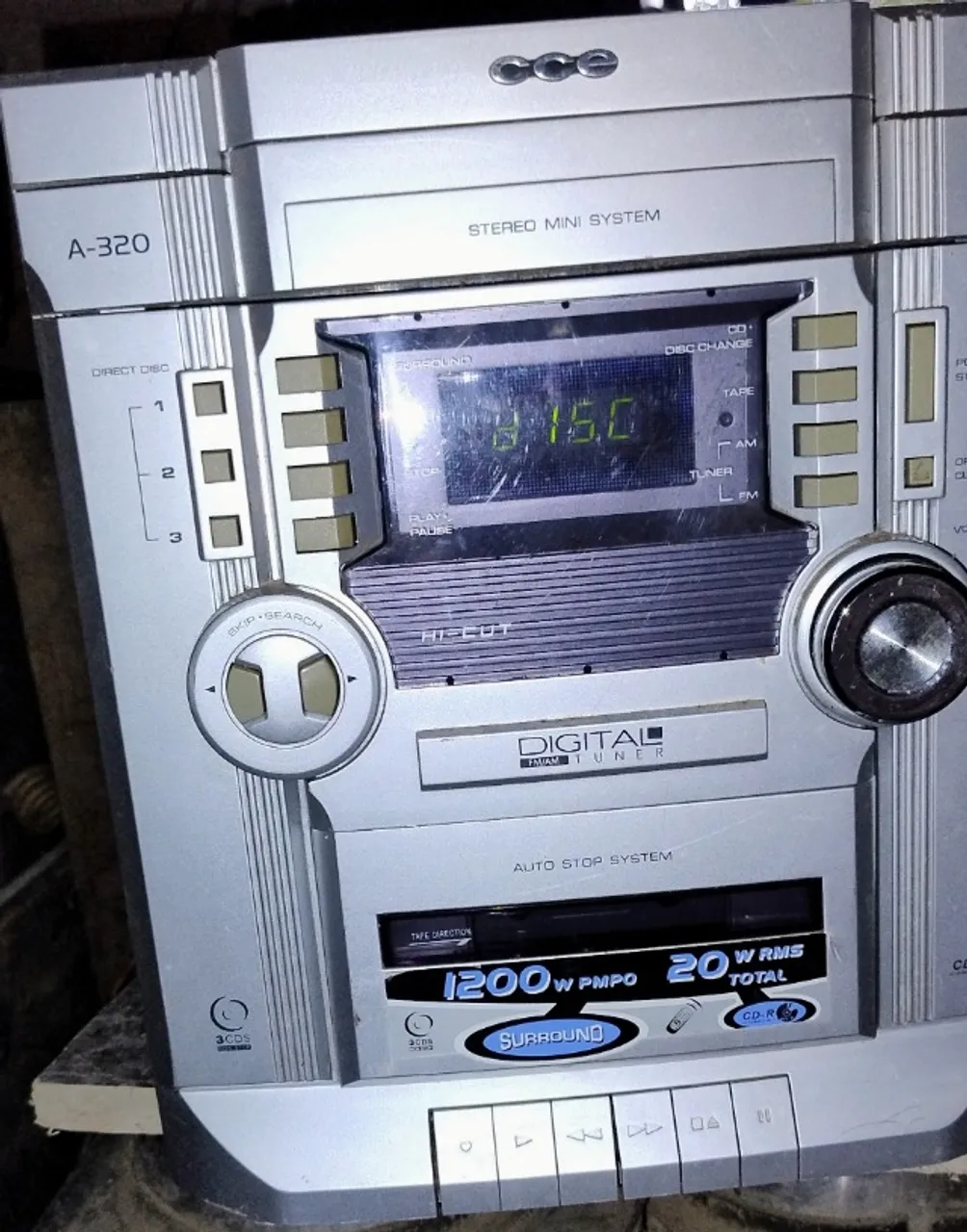 Mini System Cce md k300 com defeito