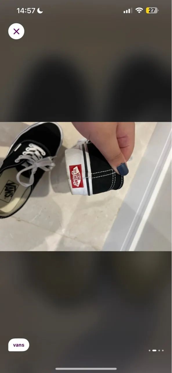 Tênis Vans authentic Preto Original - Foto 2