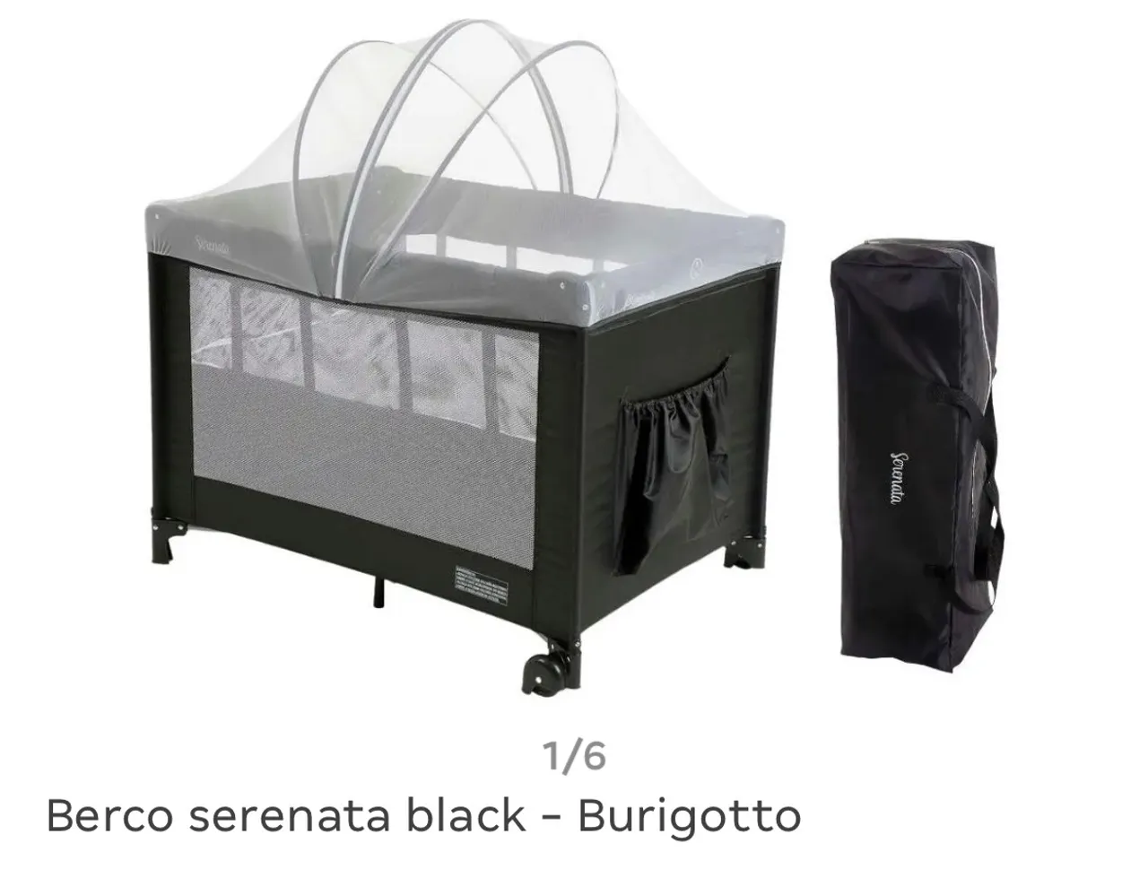 Berço Portátil Berco Serenata Black - Burigotto