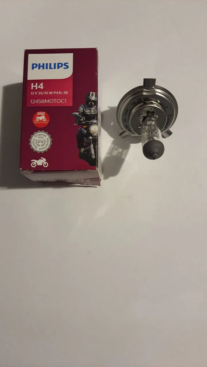 Lâmpada Farol Moto Philips H4 12V 35/35W