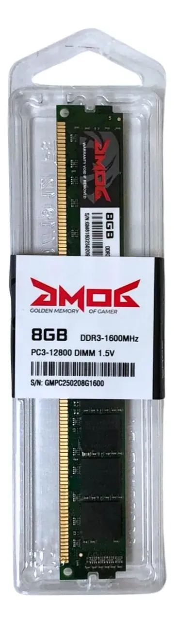 DDR3 Memory 8GB 1600MHz CL11 Golden Memory - GMPc240508g16064275301260419122