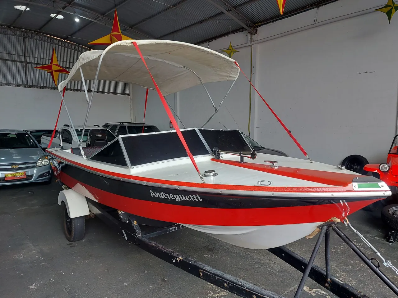 Lancha Magnum SS 16pes 1986Motor 60 HP 2T 1997