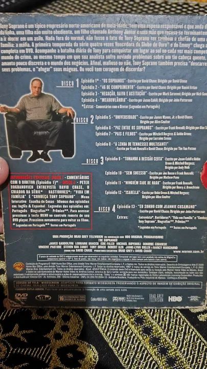 Família Soprano - Primeira Temporada Completa (DVD) - Foto 2