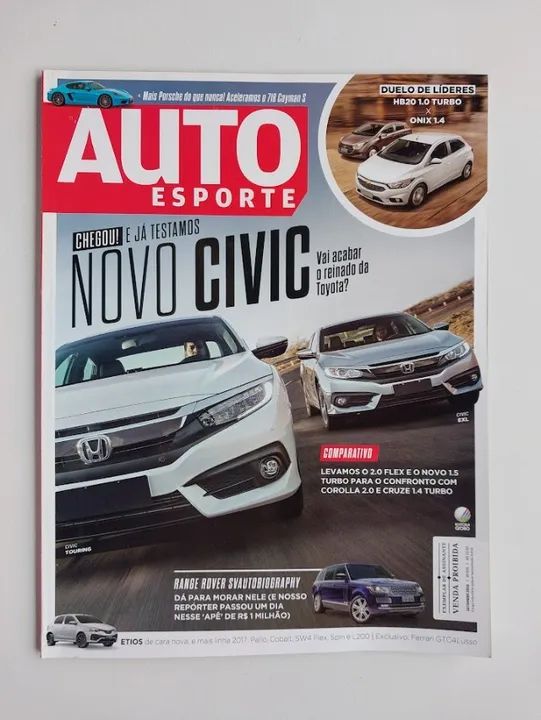 Honda Civic Touring e EXL 2017 - Revista Auto Esporte 