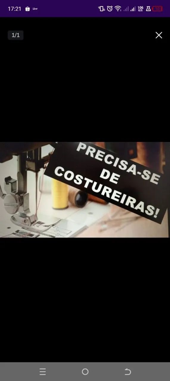 Contratasse costureira 