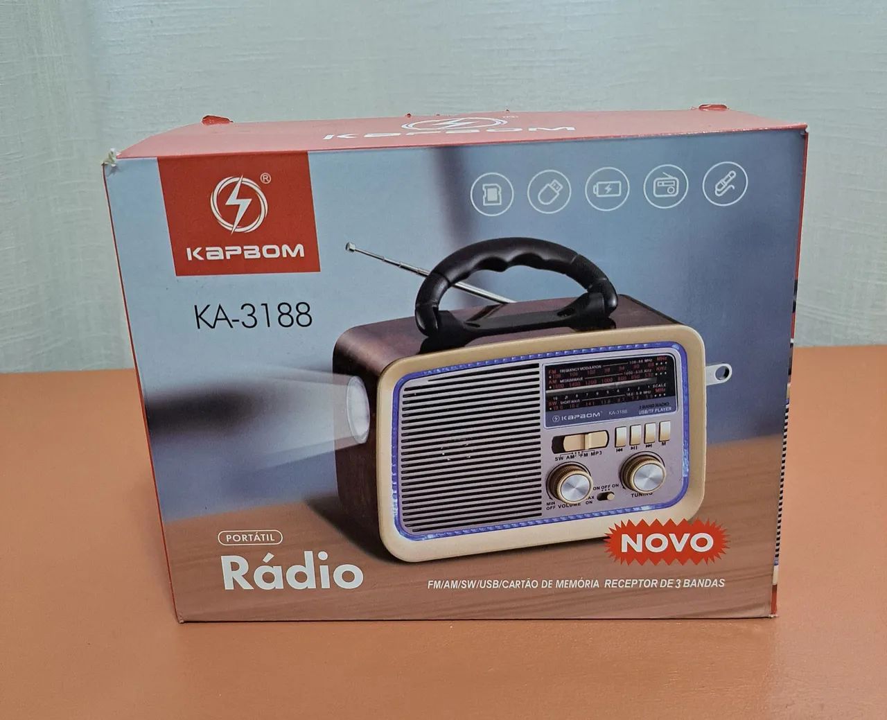 Rádio FM/AM Retrô Estilo Antigo Bivolt  - Foto 5