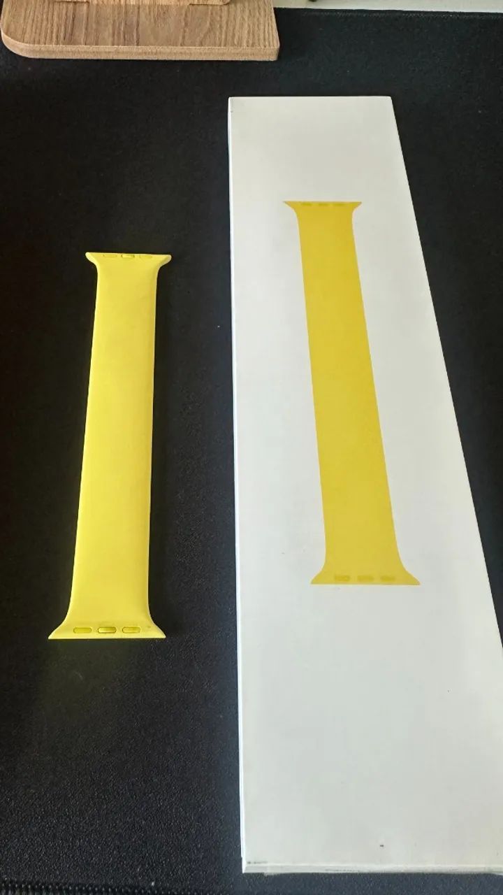 Pulseira Apple loop solo canary yellow para caixa de 45 mm - Tamanho 7
