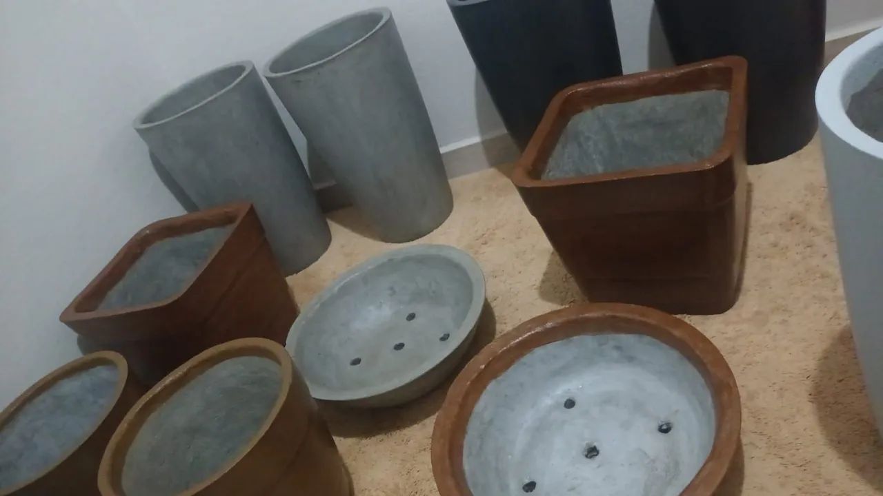 Vasos de cimento decorativos - Foto 4