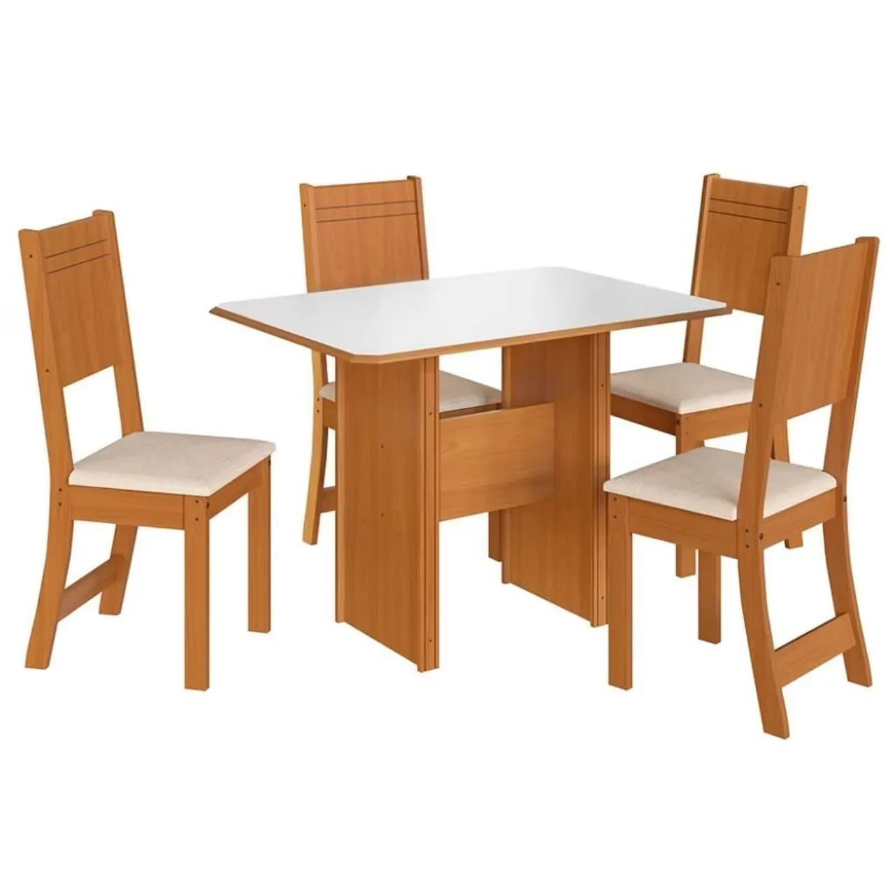 CONJUNTO DE MESA DE JANTAR ÉVORA COM 4 OU 6 CADEIRAS - Foto 3