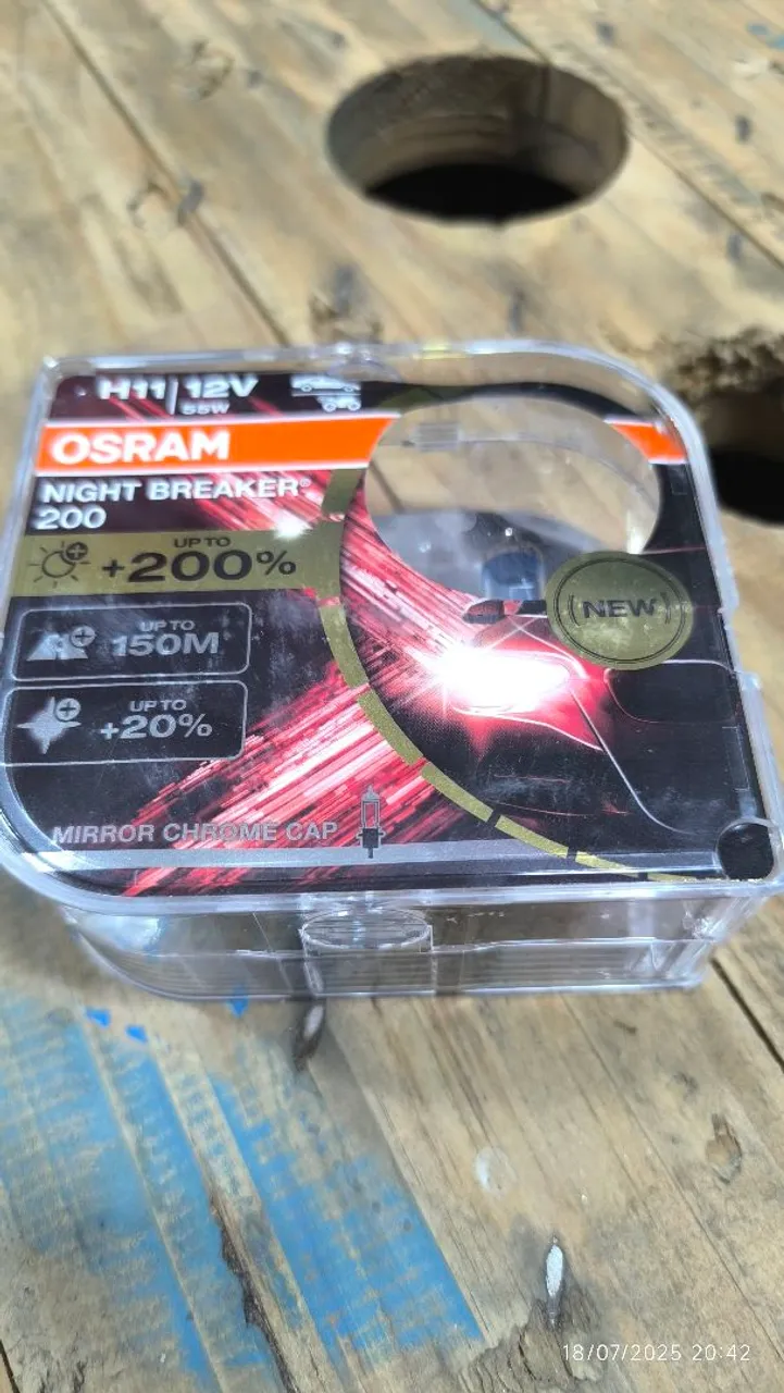 Lâmpada Osram Night Breaker 200 H11 12V