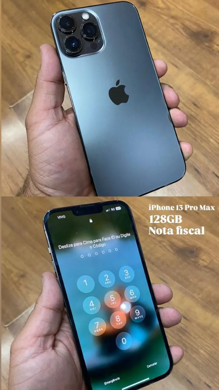 IPhone 13 pro max , 128GB , Nota fiscal, excelente aparelho e muito bem cuidado.