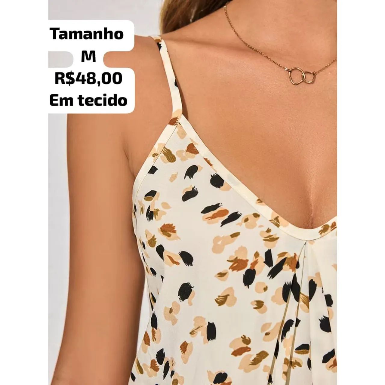 Blusa Feminina Estampada - Tamanho M - Foto 5