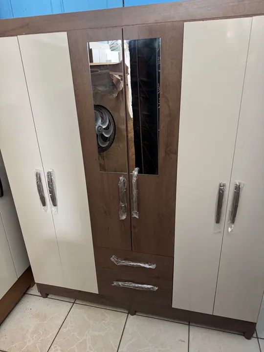 Guarda-Roupa 6 Portas Amadeirado - Foto 3