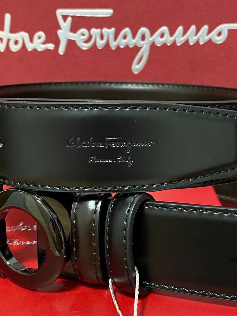 Cinto Salvatore Ferragamo Gancine Original Black  - Foto 4
