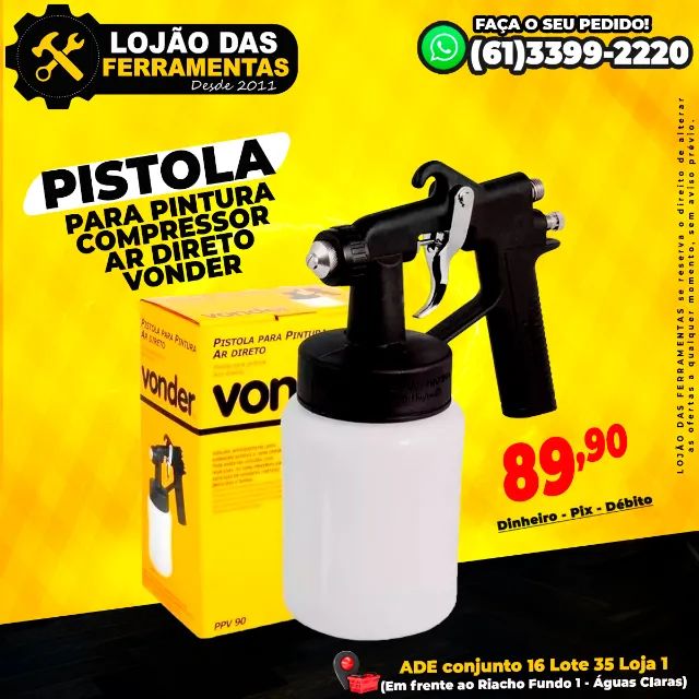 Pistola Para Pintura Ar Direto Vonder