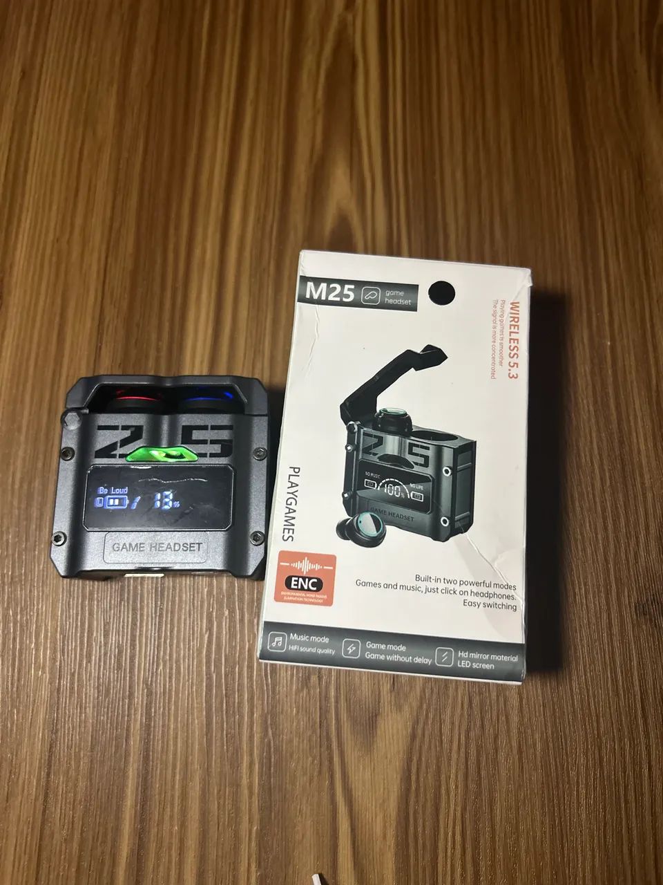 ? Fone de Ouvido Sem Fio M25 - Som Potente e Design Moderno