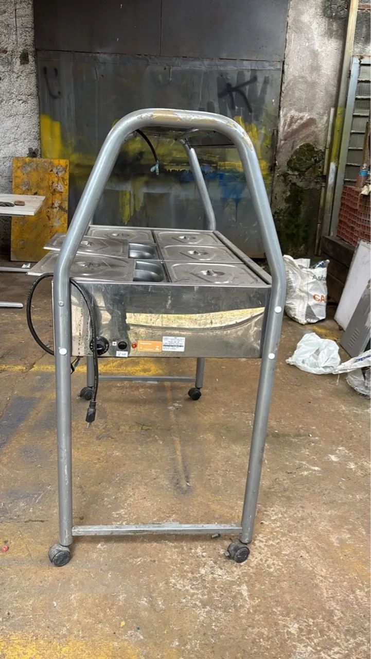 Buffet Térmico Elétrico Inox com 6 Cubas - Ideal para Restaurante/Lanchonete - Foto 4