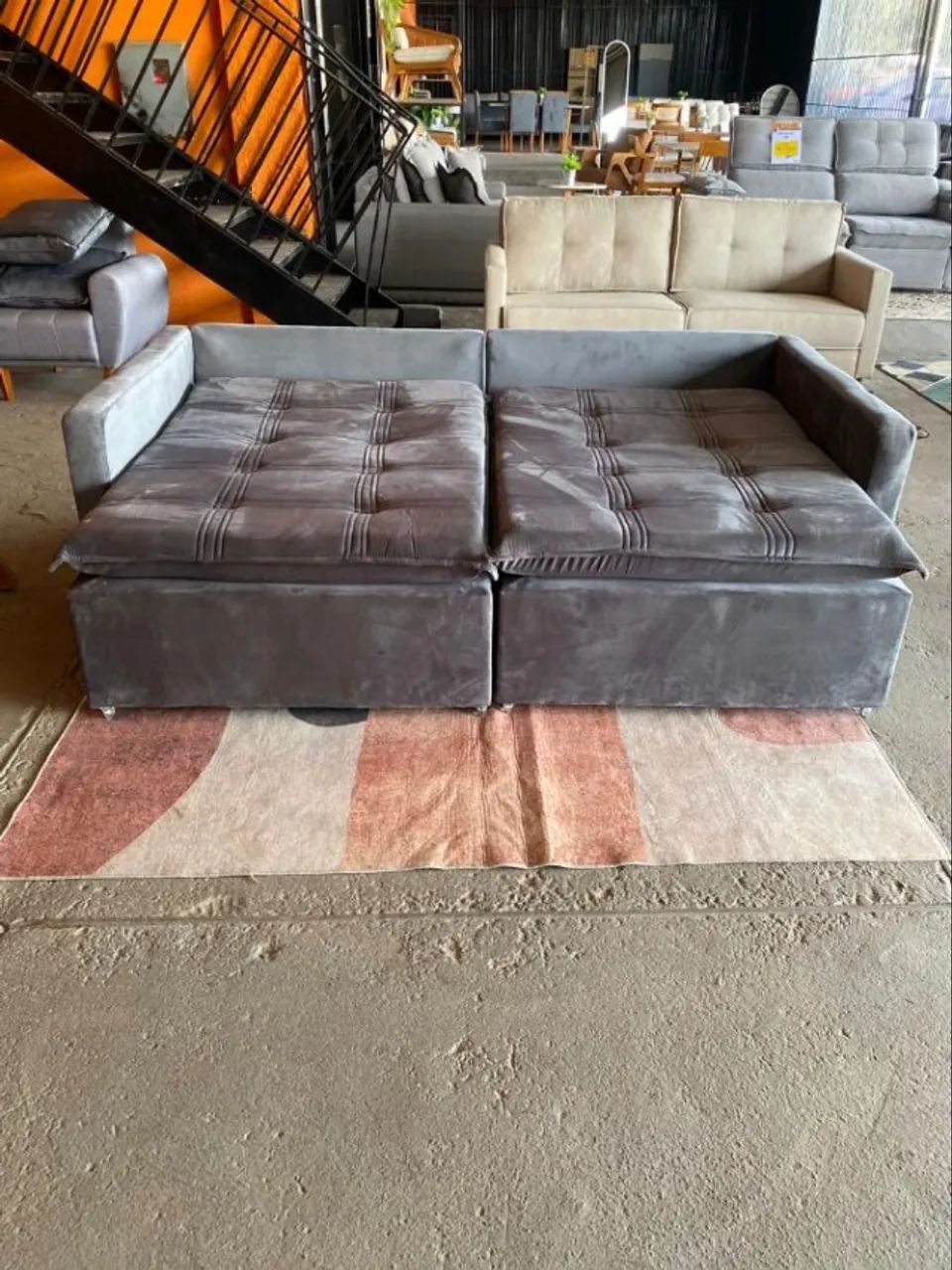 Sofá Cama Retrátil e Reclinável 2,20m DIVIDIMOS EM ATE 10 X SEM JUROS  - Foto 2