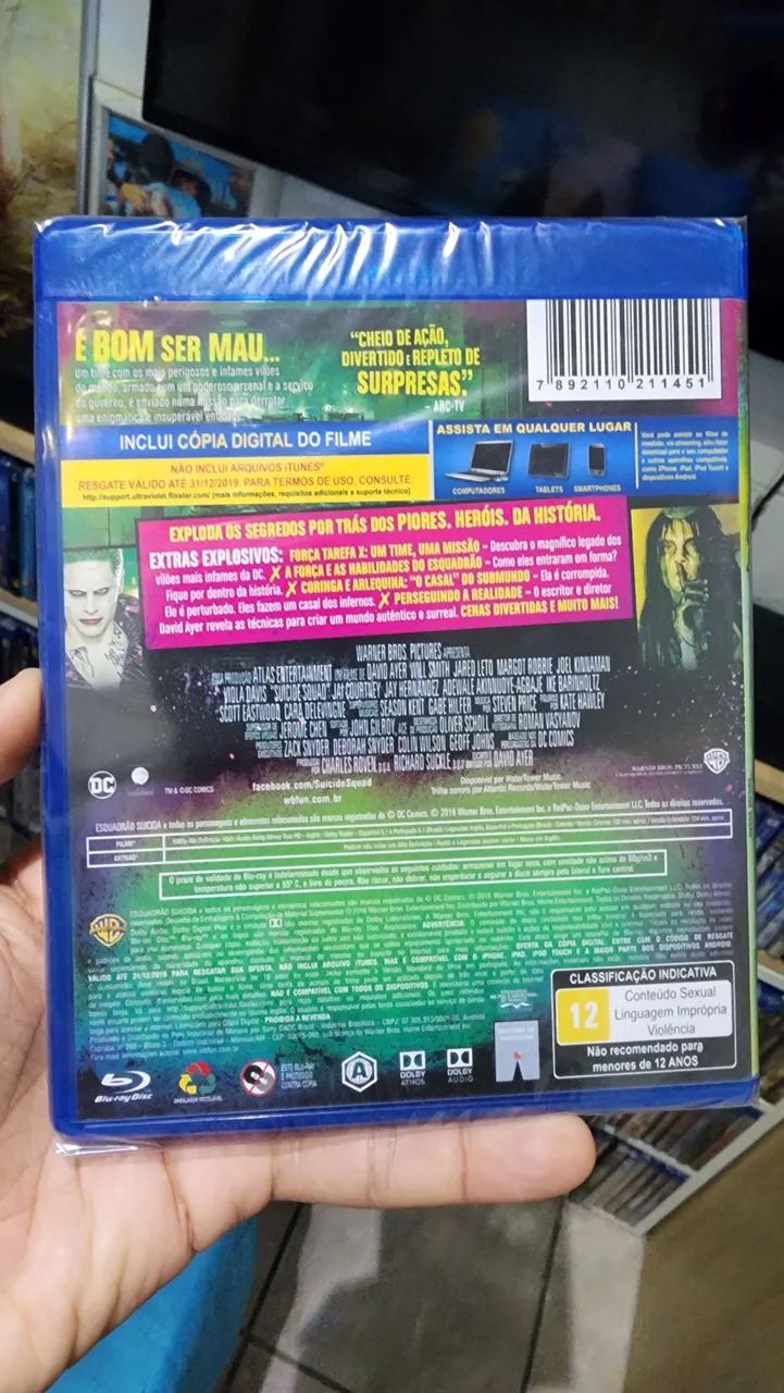 Esquadrão Suicida - Blu-ray - Edição Estendida Lacrado  - Foto 2