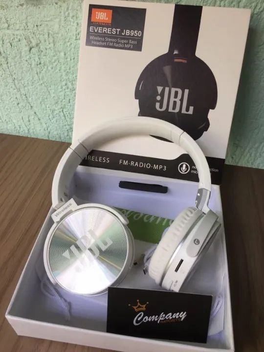 Fones de ouvido JB950 bluetooth, cartão de memória, rádio FM e auxiliar P2. - Foto 4